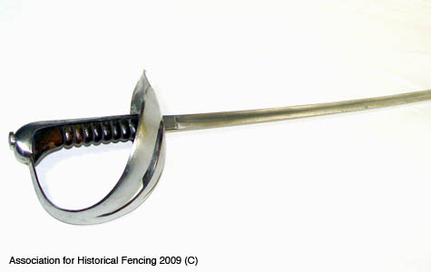 Italian dueling sabre, c. late-19th century, private collection.